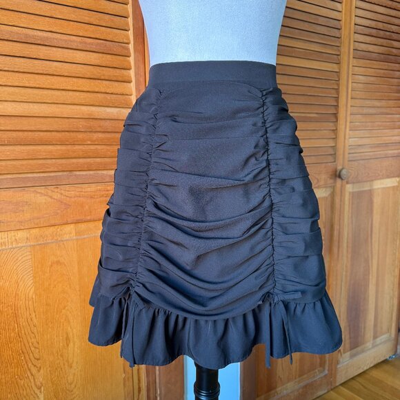Ank Rouge Dresses & Skirts - Ank Rouge Gothic Lolita EGL Jfashion Gyaru Jirai Kawaii Black Gathered Skirt M
